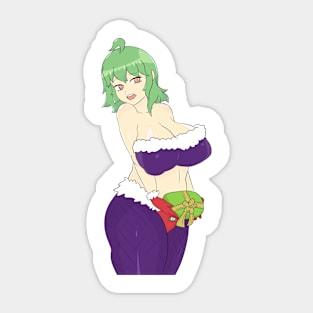 Christmas Mail Lady Sticker